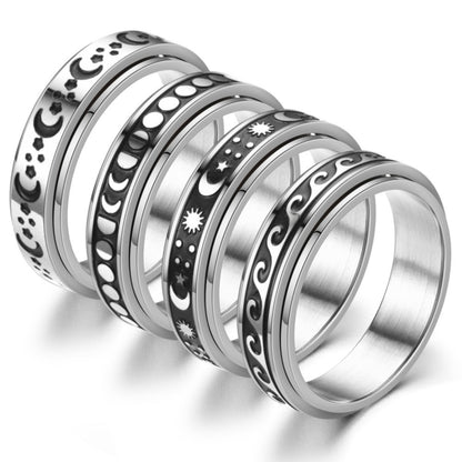 Anello titanio annerito