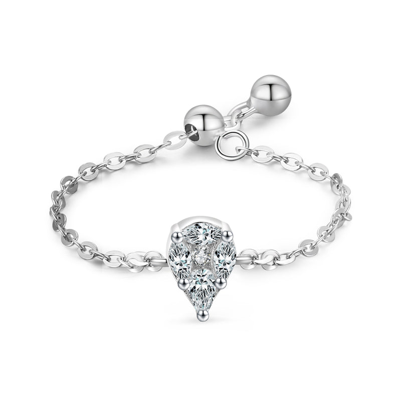 Anello farfalla zirconi diamante