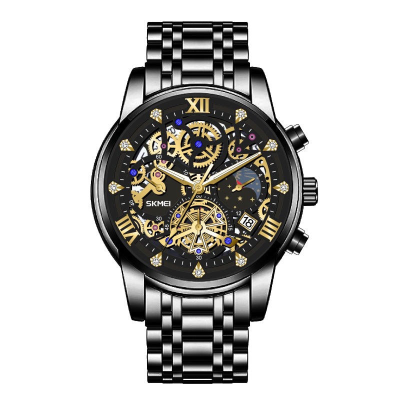 Orologio scheletrato al quarzo da uomo