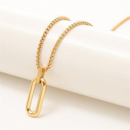 Collana titanio geometrica da uomo