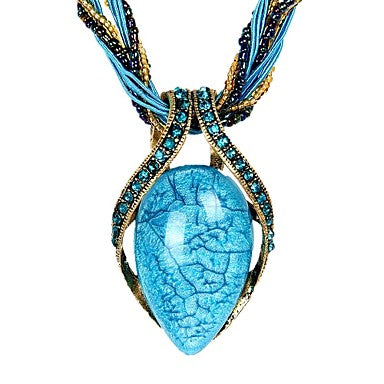 Collana con opale e cristallo