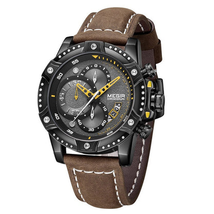 Orologio casual in pelle