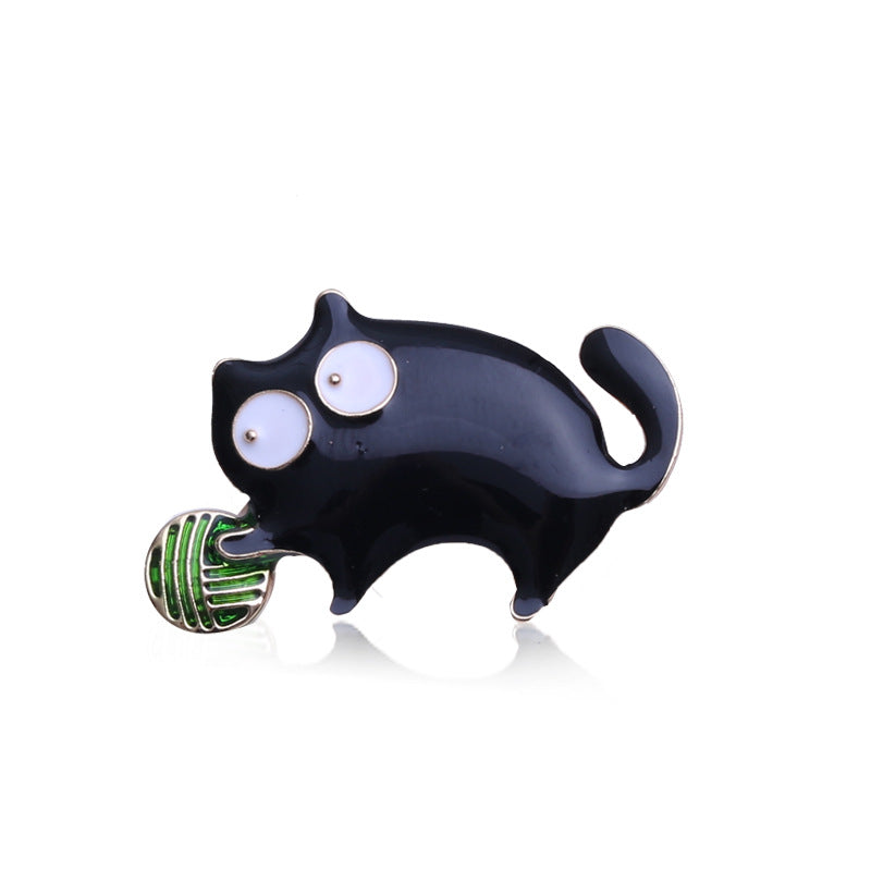 Spilla Gatto Smaltata