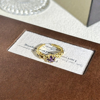Anello con pietre multicolore