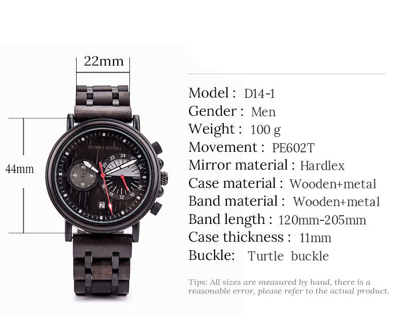 Orologio uomo legno incisione laser