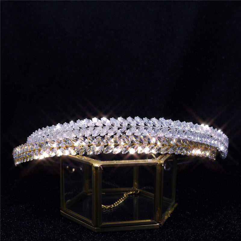 Corona sposa strass e cristalli