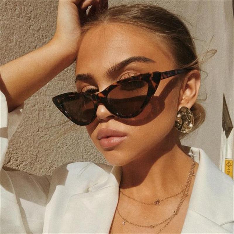 Occhiali da sole cat-eye triangolo retrò