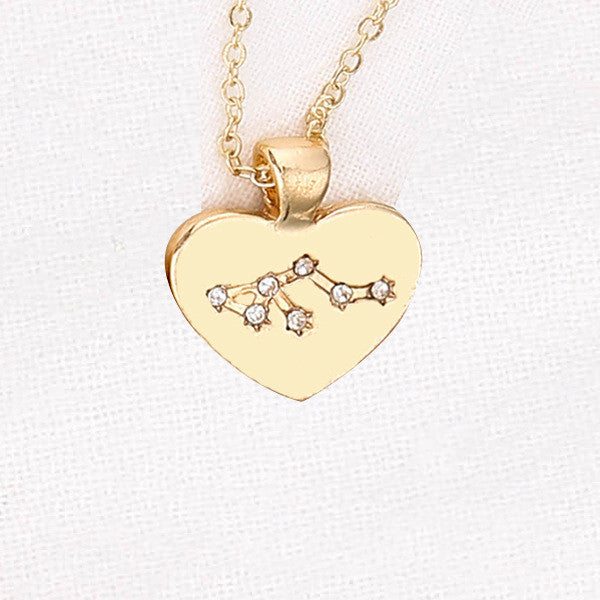 Collana Zodiaco con pendente diamante