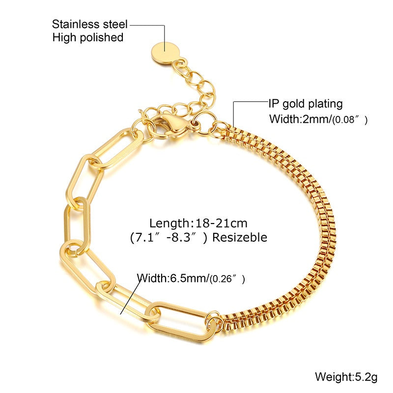 Bracciale Acciaio Dorato