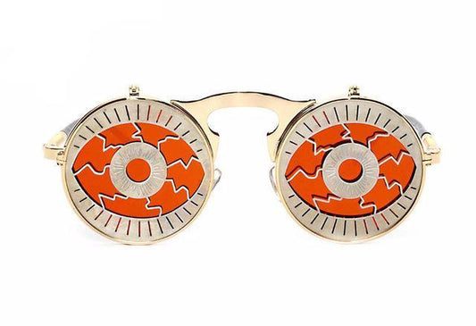 Occhiali da sole steampunk retrò pieghevoli