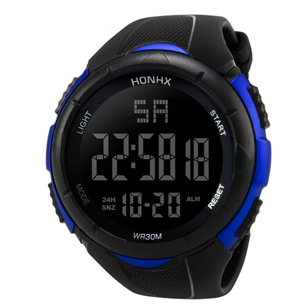 Orologio sportivo quadrante grande nero