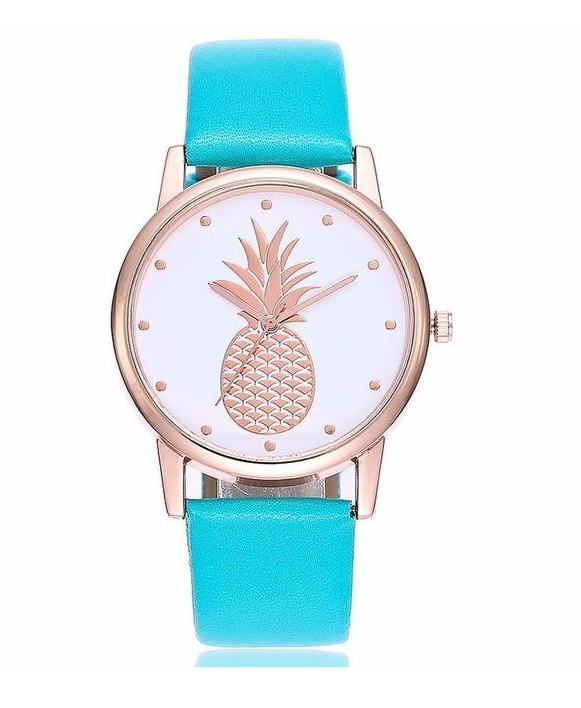 Orologio con cinturino ananas