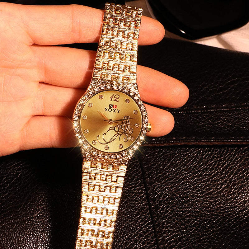 Orologio fiori e farfalle