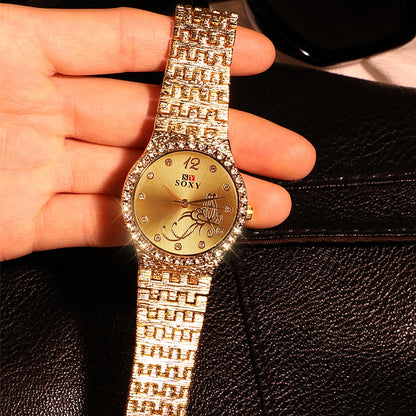 Orologio fiori e farfalle
