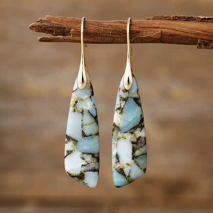 Orecchini boho pietra