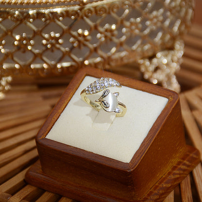 Anello Volpe in Opale
