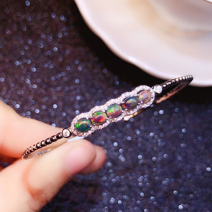 Bracciale opale nero