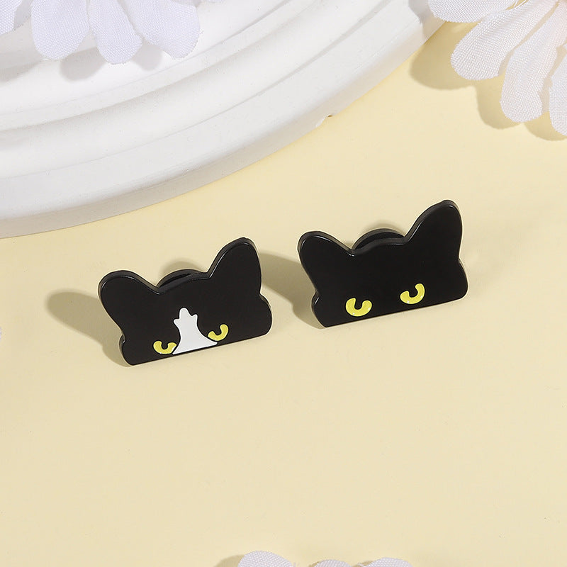 Spilla gatto nero cartoon