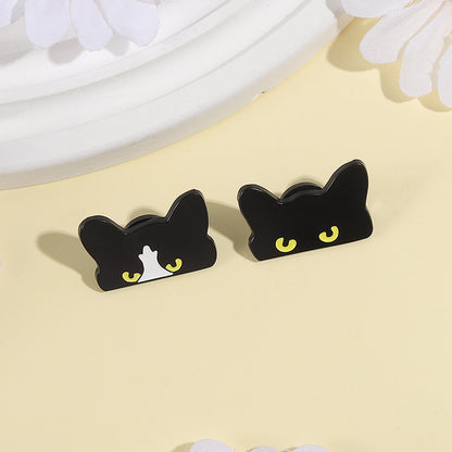 Spilla gatto nero cartoon