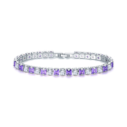 Bracciale quadrato diamante
