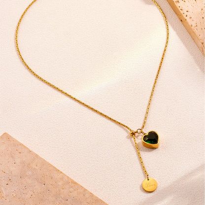 Collana con smeraldo e diamanti