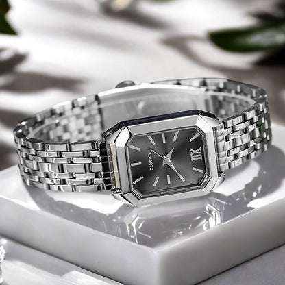 Orologio quadrato al quarzo da donna
