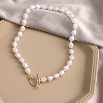 Collana cuore perle oro