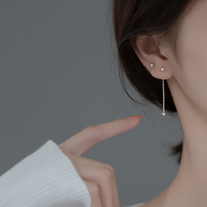 Orecchini thread perla