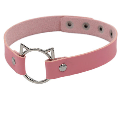 Choker pelle nera