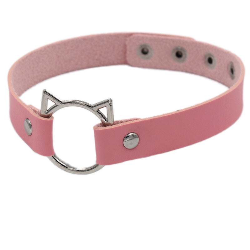Choker pelle nera