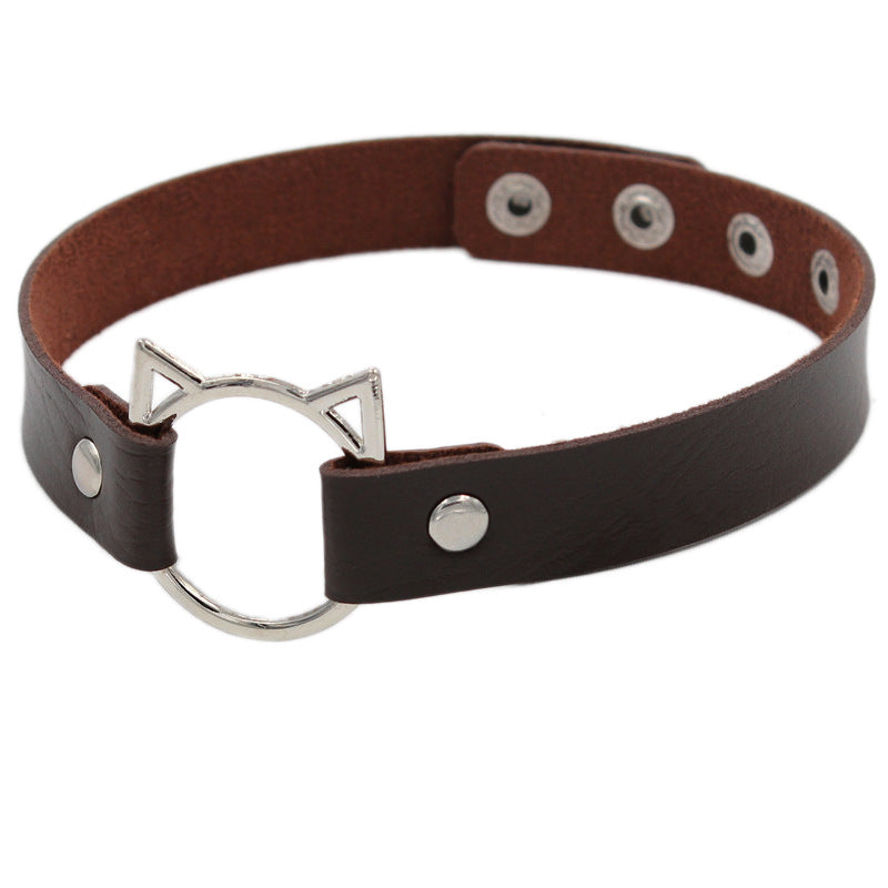 Choker pelle nera