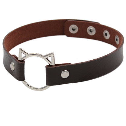 Choker pelle nera