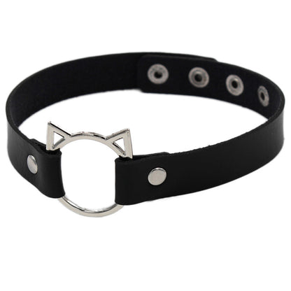 Choker pelle nera