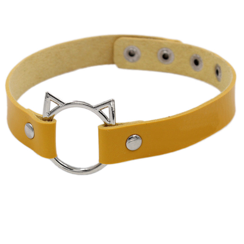 Choker pelle nera
