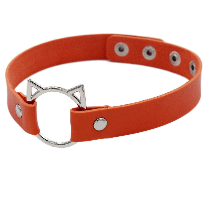 Choker pelle nera