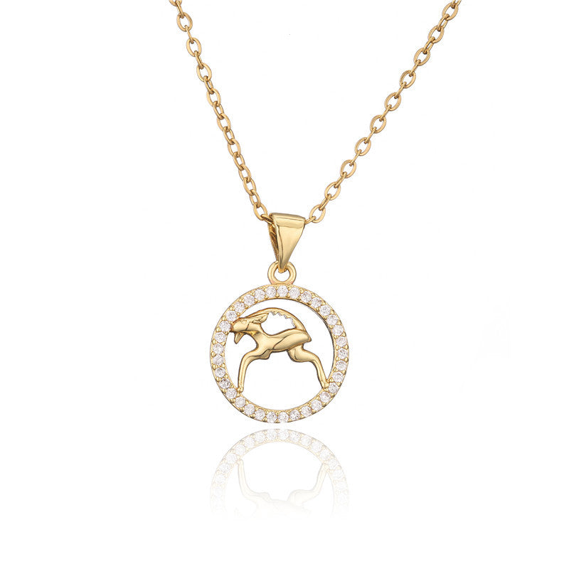 Collana zodiaco dorato
