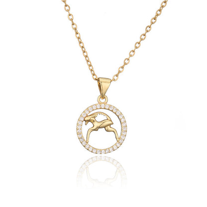 Collana zodiaco dorato