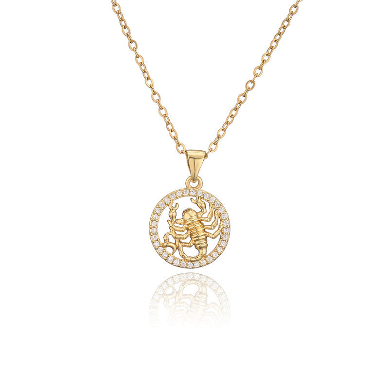 Collana zodiaco dorato