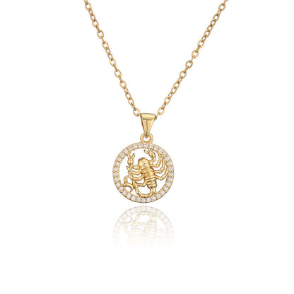 Collana zodiaco dorato
