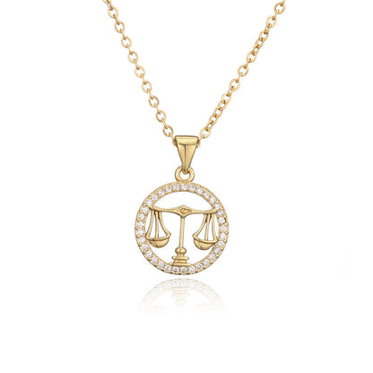 Collana zodiaco dorato