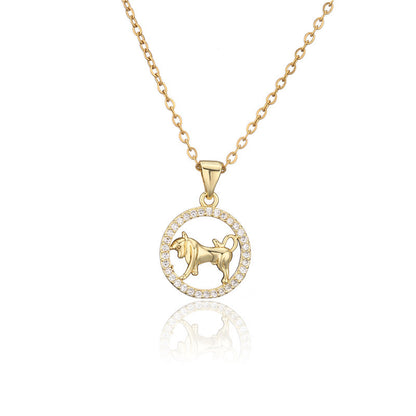 Collana zodiaco dorato
