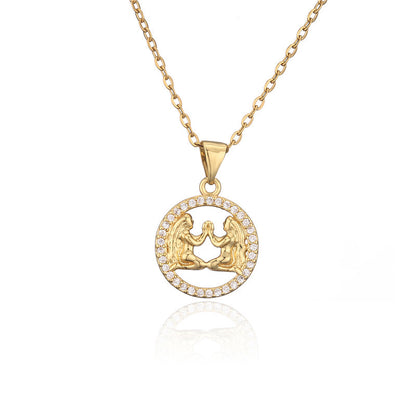 Collana zodiaco dorato