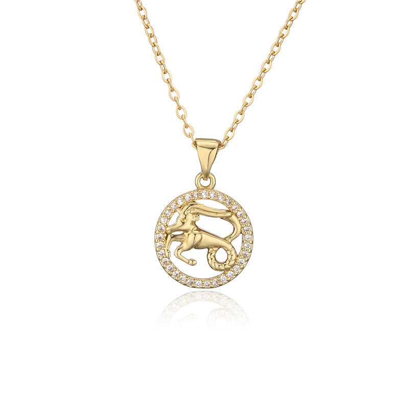 Collana zodiaco dorato