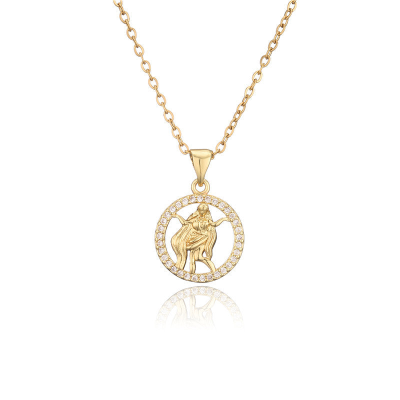 Collana zodiaco dorato
