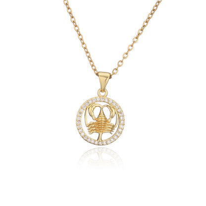 Collana zodiaco dorato
