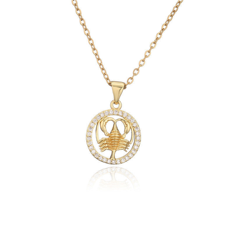 Collana zodiaco dorato