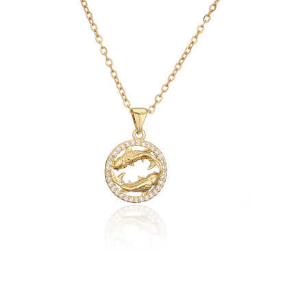 Collana zodiaco dorato