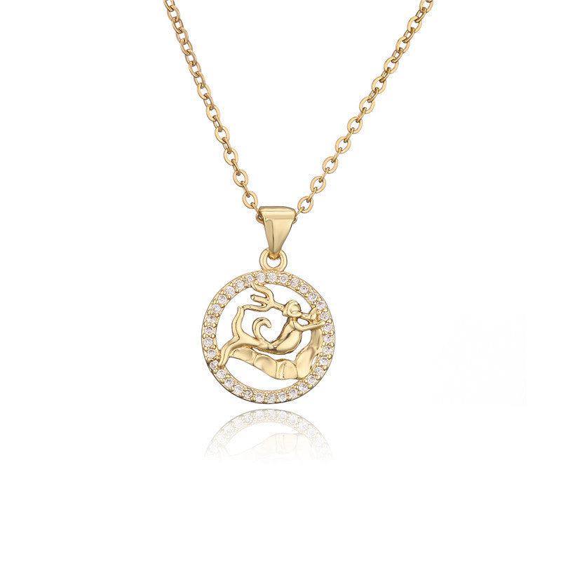 Collana zodiaco dorato