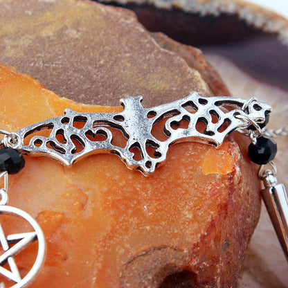 Collana pipistrello gotica