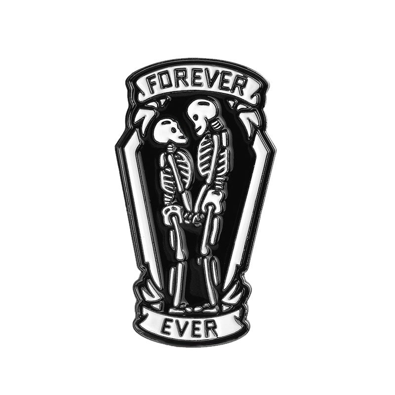 Spilla Teschio e Gatto